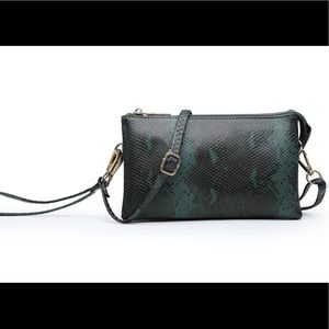 Python Crossbody Wristlet (Vegan) - Jen & Co